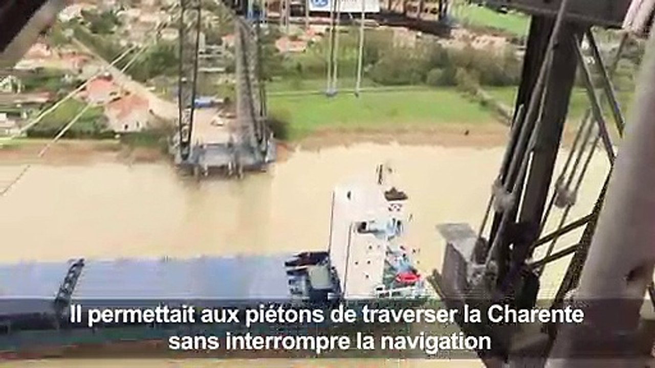 A Rochefort, le dernier pont transbordeur de France remis à neuf