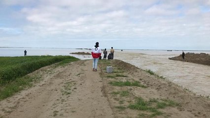 ویدئو؛ عملیات جست‌وجوی مفقودان قایق واژگون شده در گمیشان گلستان