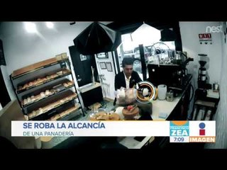Hombre se roba la alcancía de una panadería | Noticias con Zea