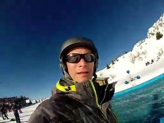 Epic Snowboard Water Slide Crash