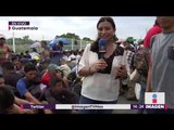 Caravana migrante rompe reja en frontera para entrar a México | Noticias con Yuriria