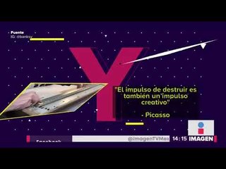 Obra de Banksy se autodestruyó tras ser comprada ¿Quién la compró? | Noticias con Yuriria