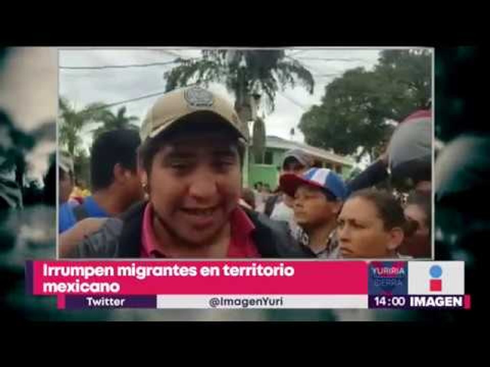 Migrantes hondureños cruzan frontera con México y así los tratan | Noticias con Yuriria