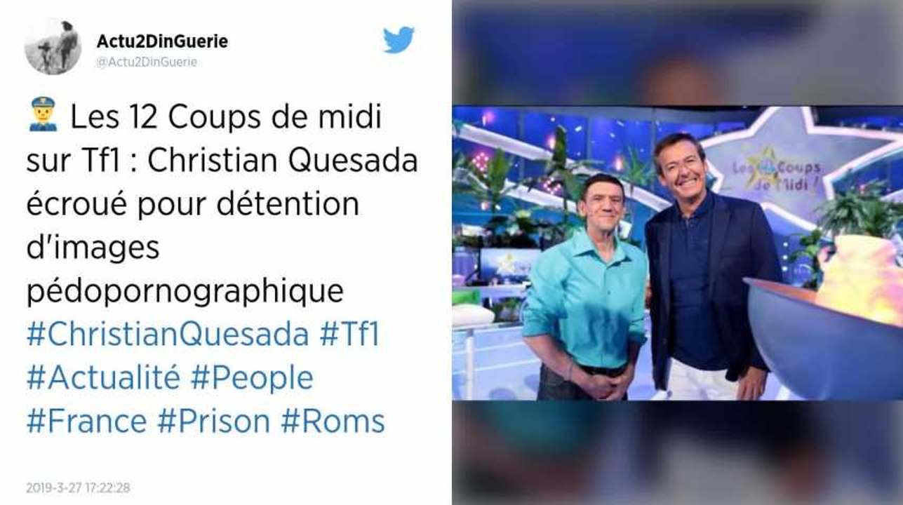 "Les 12 Coups de midi" : Christian Quesada écroué pour détention d'images pédopornographique