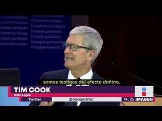 Tim Cook, CEO de Apple, lanza pedrada contra Facebook | Noticias con Yuriria