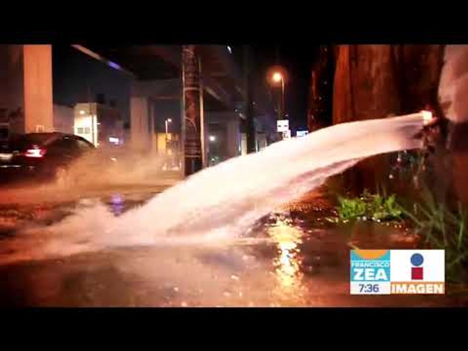 Fugas de agua ¡justo cuando inicia corte de agua! | Noticias con Francisco Zea