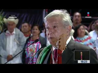"Todos nos vamos a portar bien" dice López Obrador | Toma de posesión
