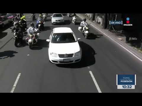 El recorrido de López Obrador rumbo a San Lázaro a toma de protesta | Toma de protesta