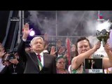 Rezo indígena con el presidente López Obrador en el zócalo | Toma de posesión