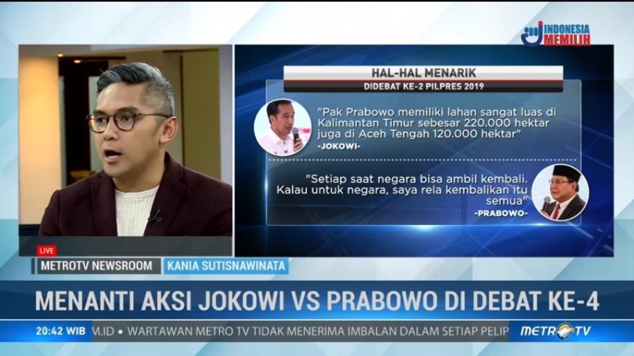 Menanti Aksi Jokowi vs Prabowo di Debat ke-4