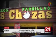 Terror en pollería de Comas: asaltan a clientes mientras comían