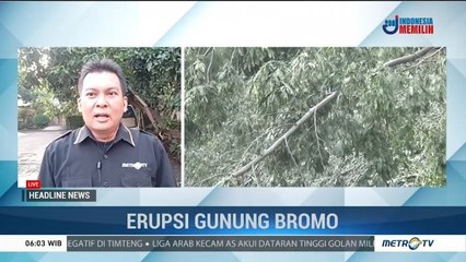 Lahan Pertanian Warga Terpapar Abu Erupsi Gunung Bromo