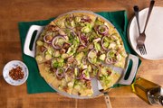 Brussels Sprouts and Spicy Fennel Sausage Pizza