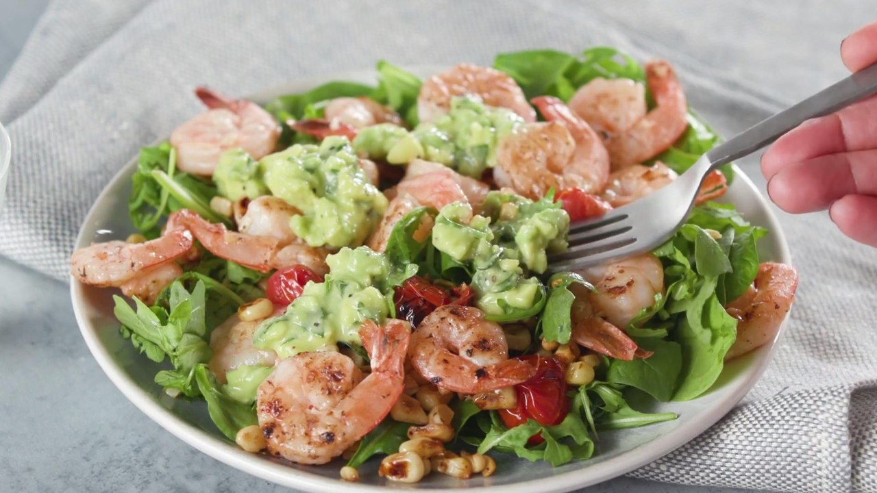 How to Make Pan Sauteed Lemon Garlic Shrimp Salad