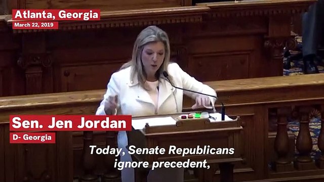 Georgia Sen. Jen Jordan Dissents Against 'Heartbeat' Abortion Bill HB-481