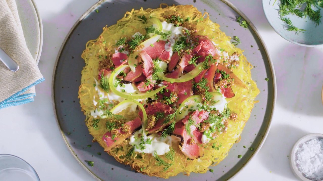 Potato Rösti with Pastrami