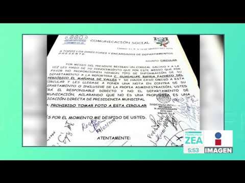 Panista ordena a sus funcionarios no dar información a periodista | Noticias con Francisco Zea