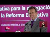 Esteban Moctezuma explica iniciativa para suspender la reforma educativa