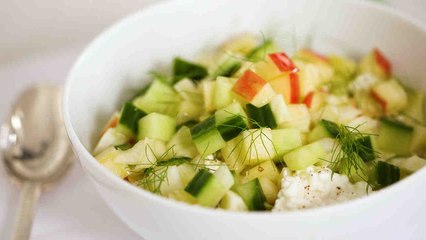 Chopped Salad with Cottage Cheese