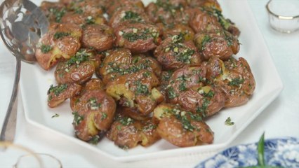 Smashed Baby Red Potatoes