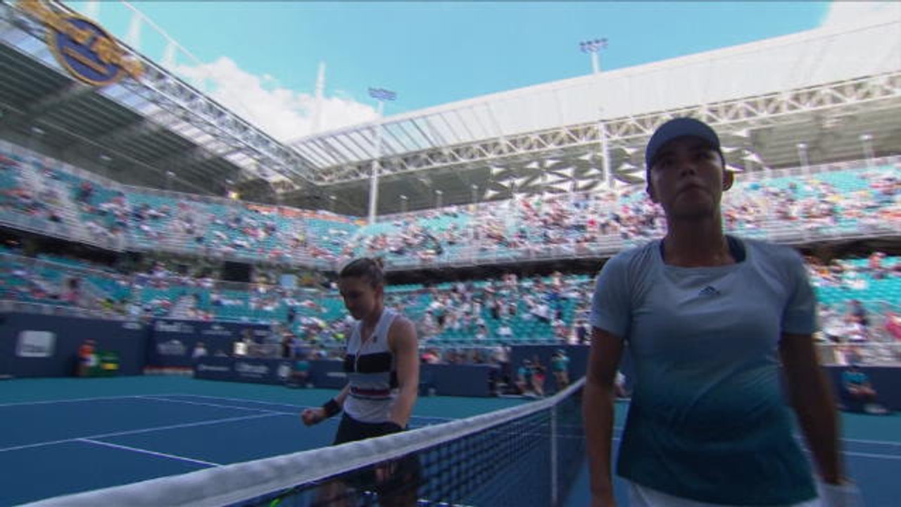 Miami - Halep s'en rapproche
