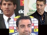 Messi, Ronaldo y Xavi, finalistas para 'Balón de Oro'