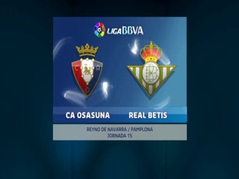 OSASUNA 2 - BETIS 1