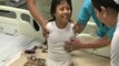 Una niña peruana de ocho años sin piernas ni brazos