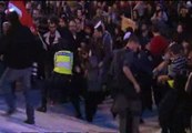 Los manifestantes portugueses se enfrentan con la policía