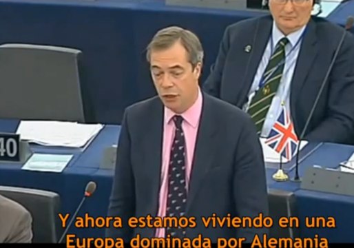 Un diputado euroescéptico: Vivimos en una Europa dominada por Alemania