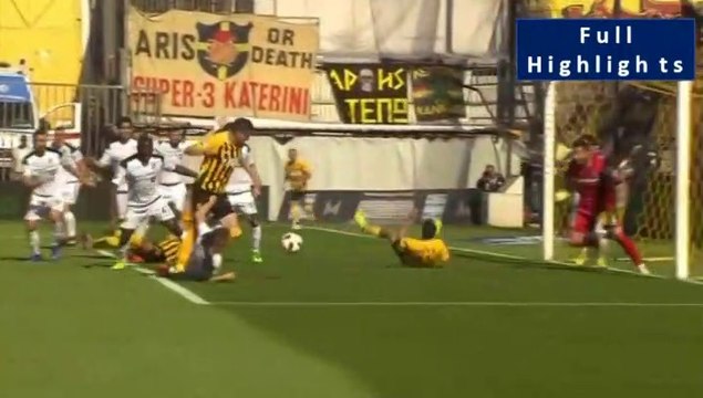 Mateo García Penallty and Dimitrios Sotiriou amazing save and Aris requests another penalty (42') - Aris vs OFI 31.03.2019