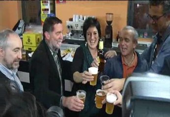 Gritos de "Amnistía" en la celebración de Amaiur