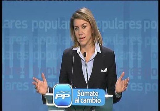 Cospedal: Queremos que el nuevo Gobierno esté constituido antes del día de Navidad