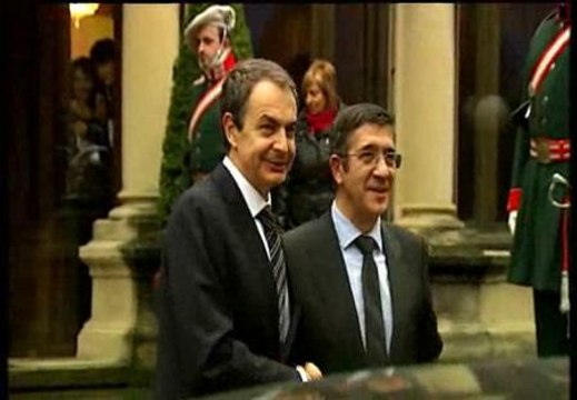 Patxi López recibe a Zapatero