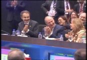 Morales arranca las risas de Zapatero y Don Juan Carlos