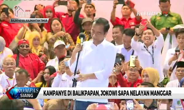 Kampanye di Balikpapan, Jokowi Sapa Nelayan Manggar