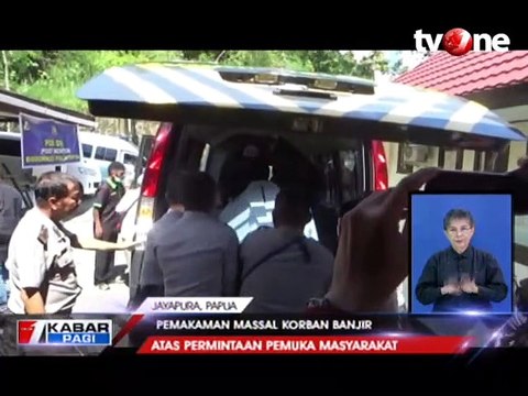 20 Jenazah Korban Banjir Sentani Dimakamkan Massal