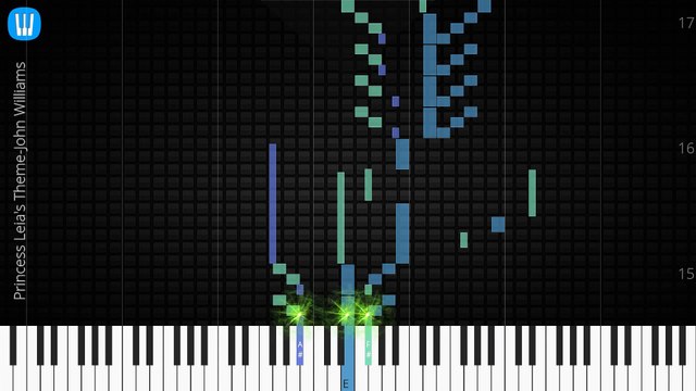 [Piano Solo]Princess Leia's Theme, John Williams-Synthesia Piano Tutorial