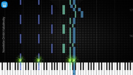  [Piano Solo]Novelette, Dmitri Kabalevsky-Synthesia Piano Tutorial