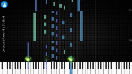  [Piano Solo]Le depart, Alexandra Streliski-Synthesia Piano Tutorial