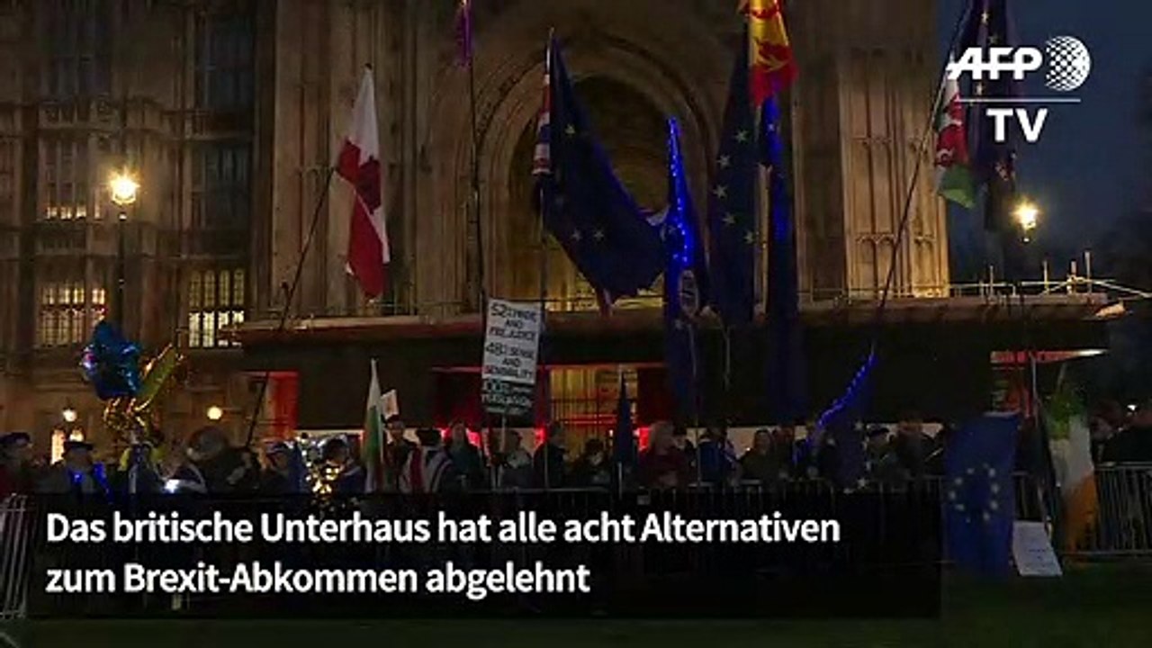 Unterhaus lehnt alle acht Alternativen zu Brexit-Abkommen ab