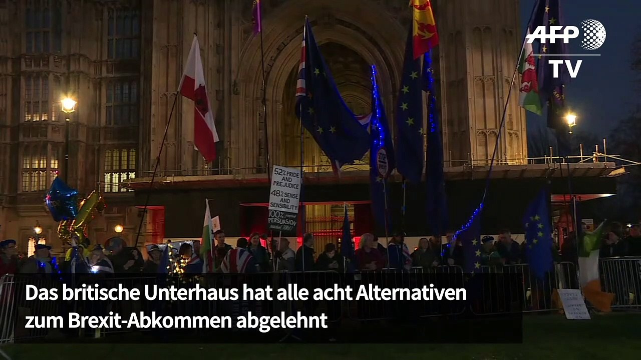 Unterhaus lehnt alle acht Alternativen zu Brexit-Abkommen ab