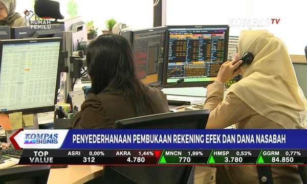 Buka Rekening Efek & Dana Nasabah Kian Ringkas