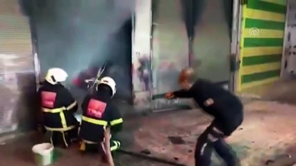 Söndürülmeden bırakılan sigara iş yerini yaktı - ŞANLIURFA