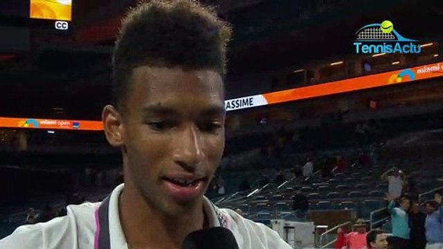 ATP - Miami Open 2019 - Felix Auger-Aliassime est en demies : C'est un rêve qui m'arrive... je suis trop heureux