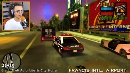 Reacting To THE EVOLUTION OF GTA! 1997 - 2019