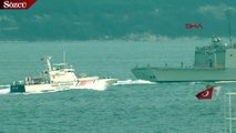 NATO’ya bağlı savaş gemileri Çanakkale Boğazı'ndan geçti