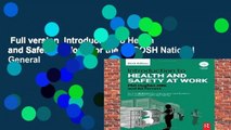 Full version  Introduction to Health and Safety at Work: for the NEBOSH National General