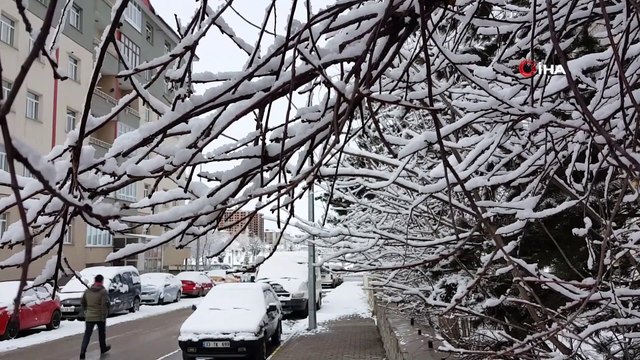 Mart Ayında Yağan Kar, Erzurum'u Beyaza Bürüdü
