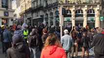 Manifestation à l'occasion de la venue du président Macron
